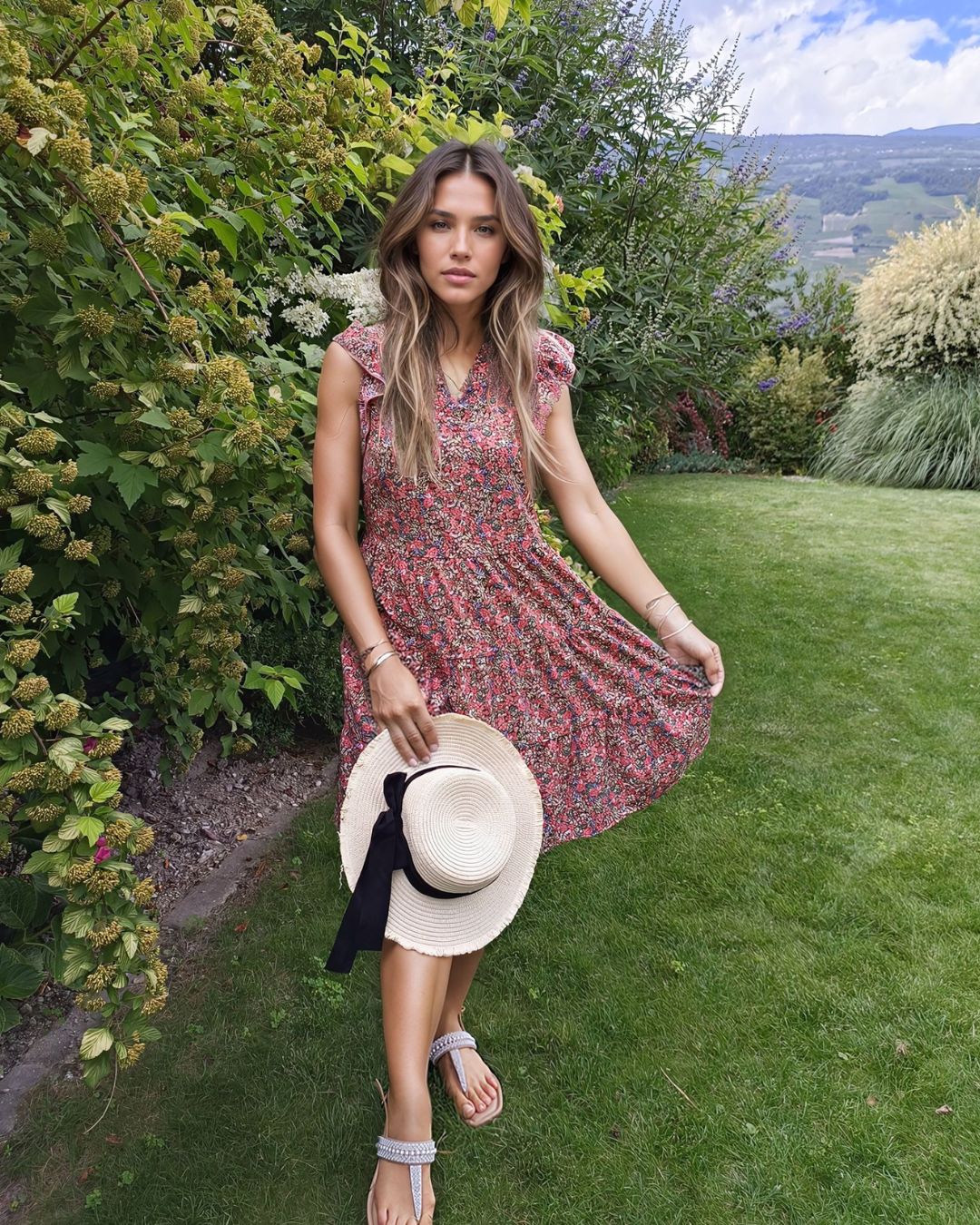 Robe fleurs pour Garden party